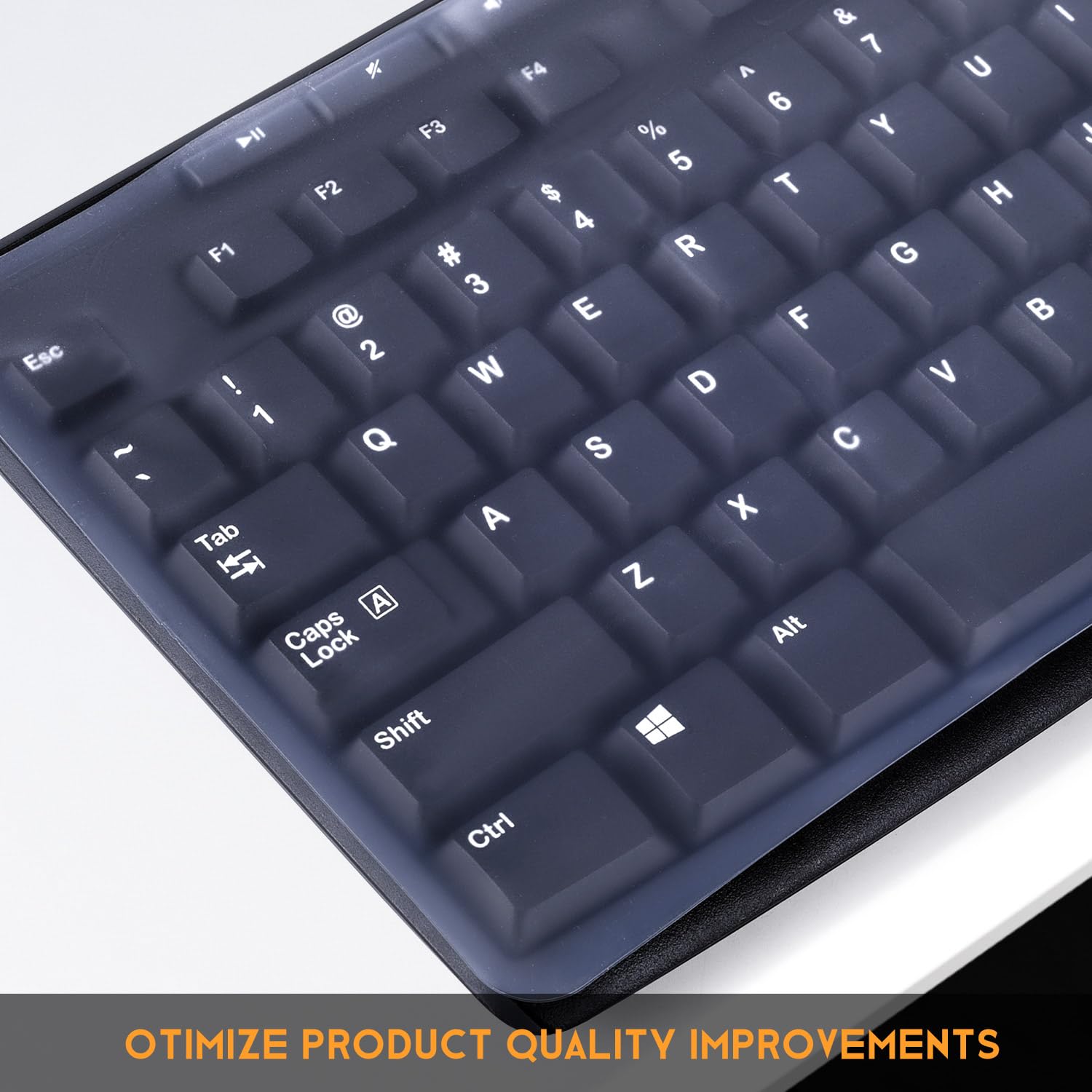 Universal Clear Waterproof Anti-Dust Silicone Keyboard Protector